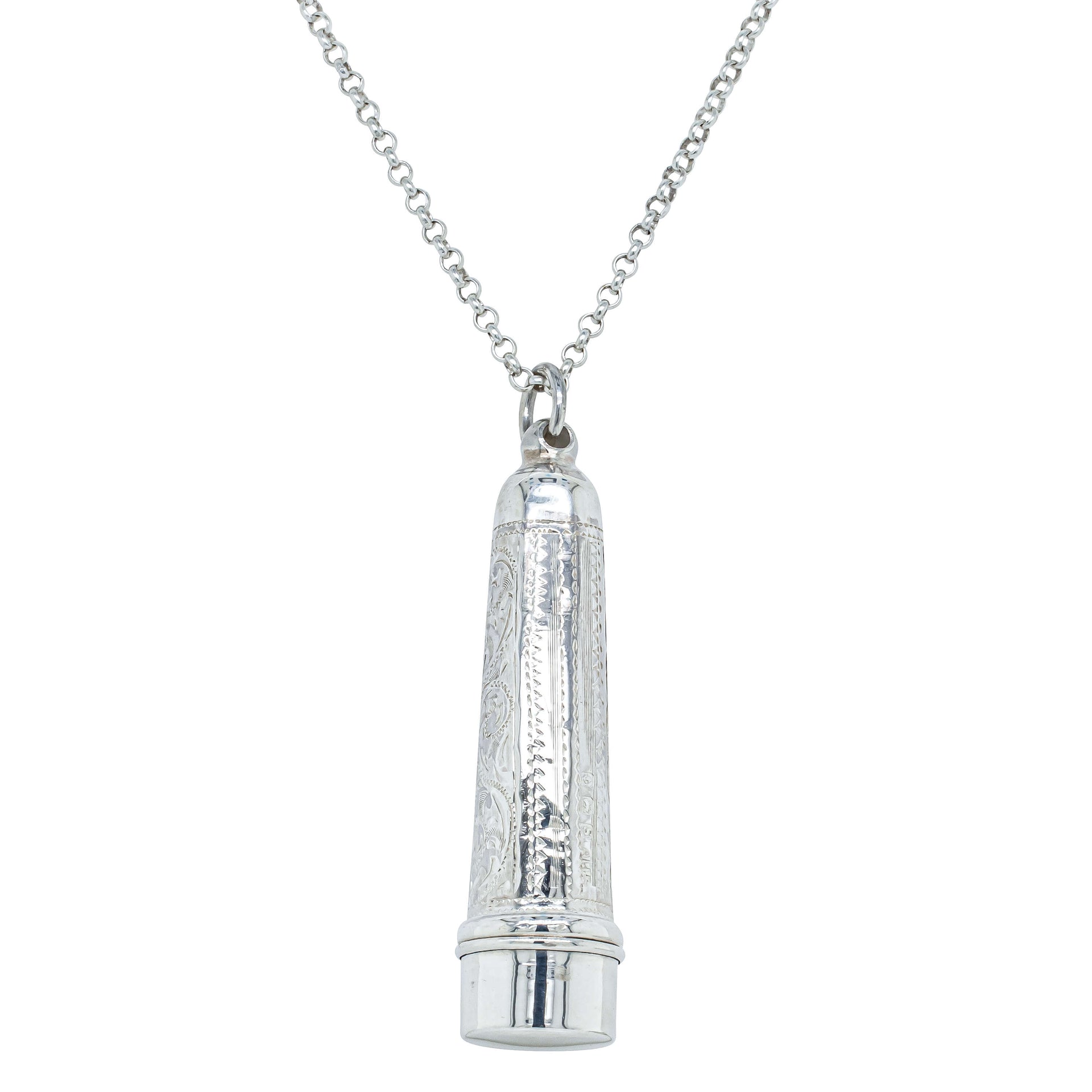 vintage cigarette holder necklace | .925 Sterling Silver | Men's This case does what your pockets clearly cant cigarette case necklace Silver Cigarette