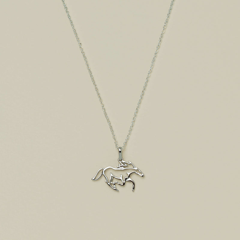 Sterling Silver Year Of The Horse Pendant - Necklace - Walker & Hall
