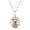 Vintage Sterling Silver / Gold Plated Medallion Pendant - Pendant - Walker & Hall
