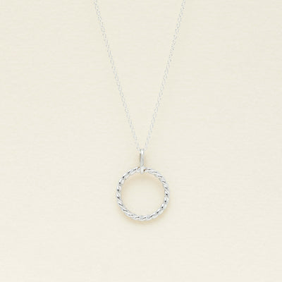 Sterling Silver Twine Pendant With Chain
