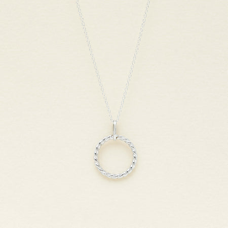 Sterling Silver Twine Pendant With Chain