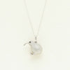 Sterling Silver Black Diamond Kiwi Bird Pendant