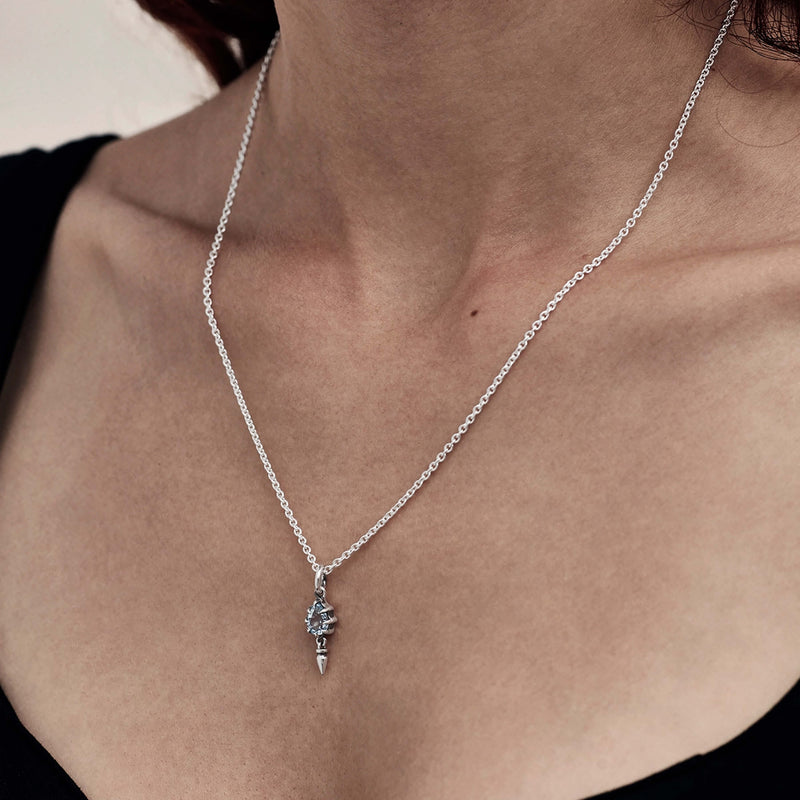 Stolen Girlfriends Club Precious Punk Sky Topaz Necklace