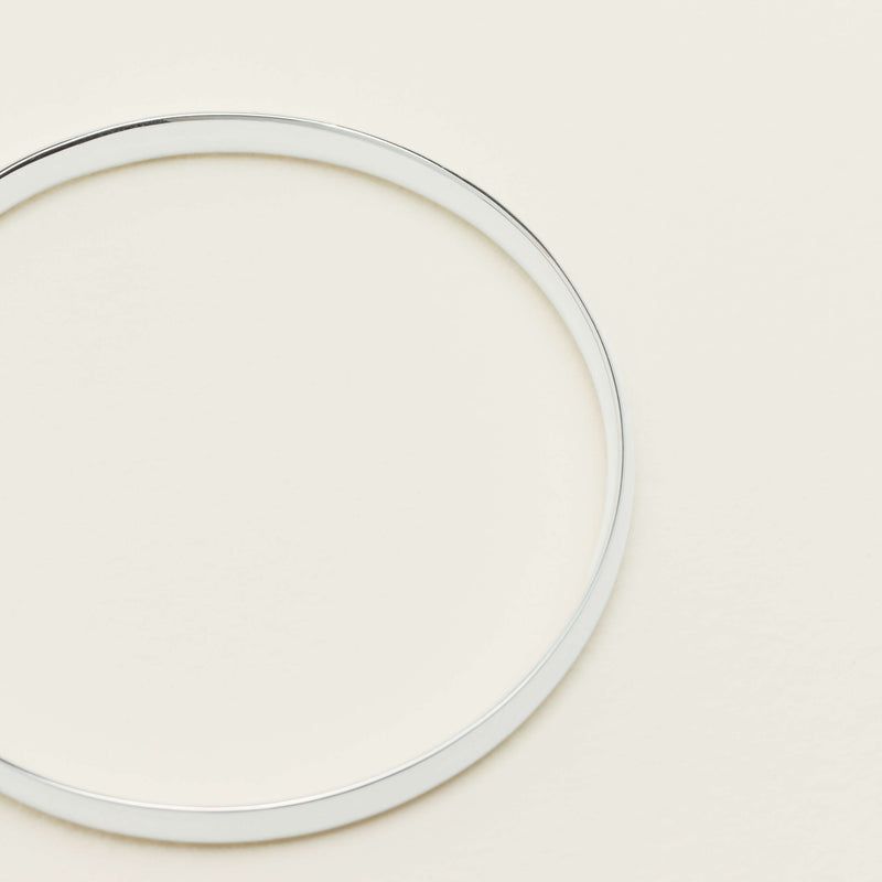 Sterling Silver 5.3mm Bangle - Bracelet - Walker & Hall