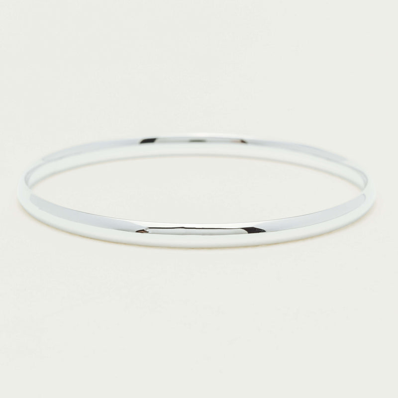 Sterling Silver 4.2mm Bangle - Bracelet - Walker & Hall