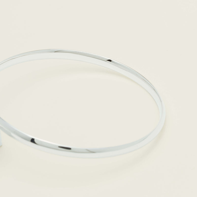Sterling Silver 4.2mm Bangle - Bracelet - Walker & Hall