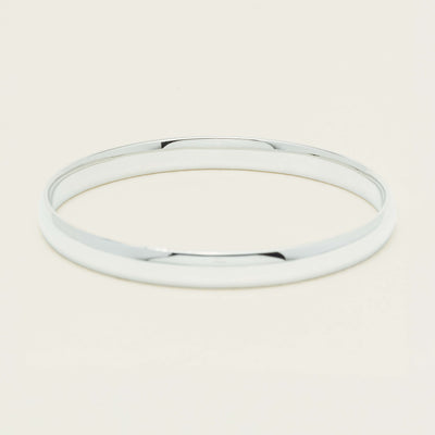 Sterling Silver 6.5mm Bangle - Bracelet - Walker & Hall
