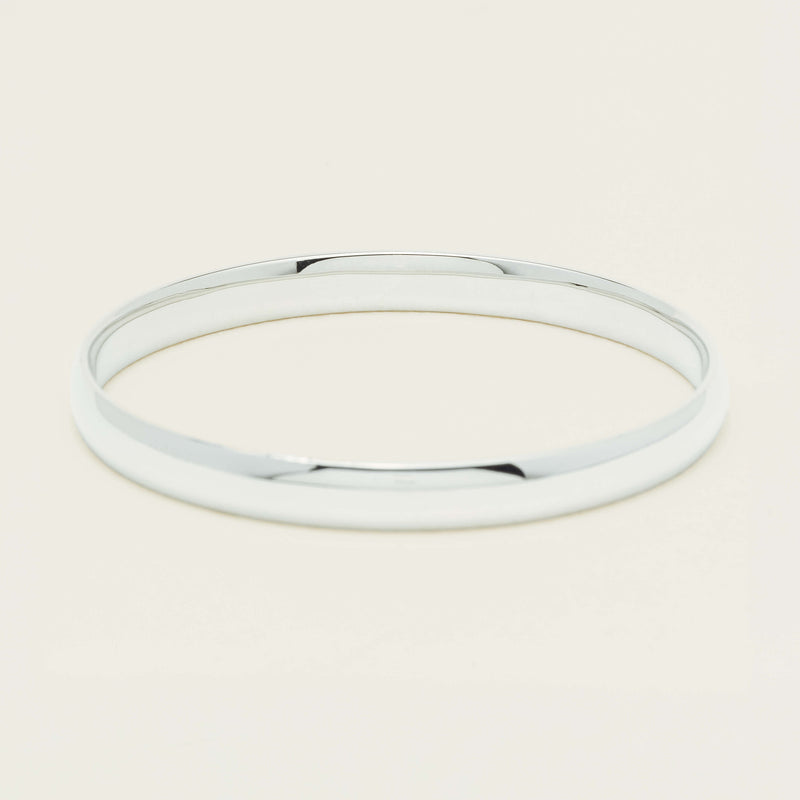 Sterling Silver 6.5mm Bangle - Bracelet - Walker & Hall
