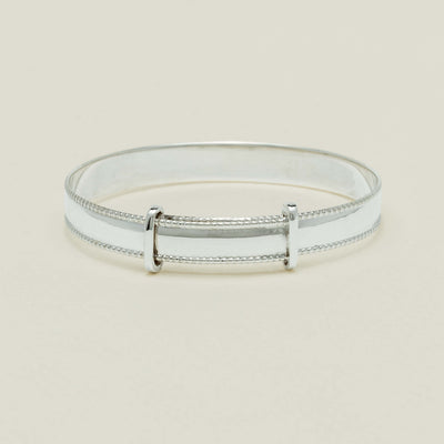 Sterling Silver Expandable Bangle - Baby & Child Size - Bracelet - Walker & Hall