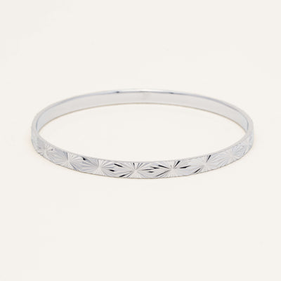 Sterling Silver Reflections Bangle - Bracelet - Walker & Hall