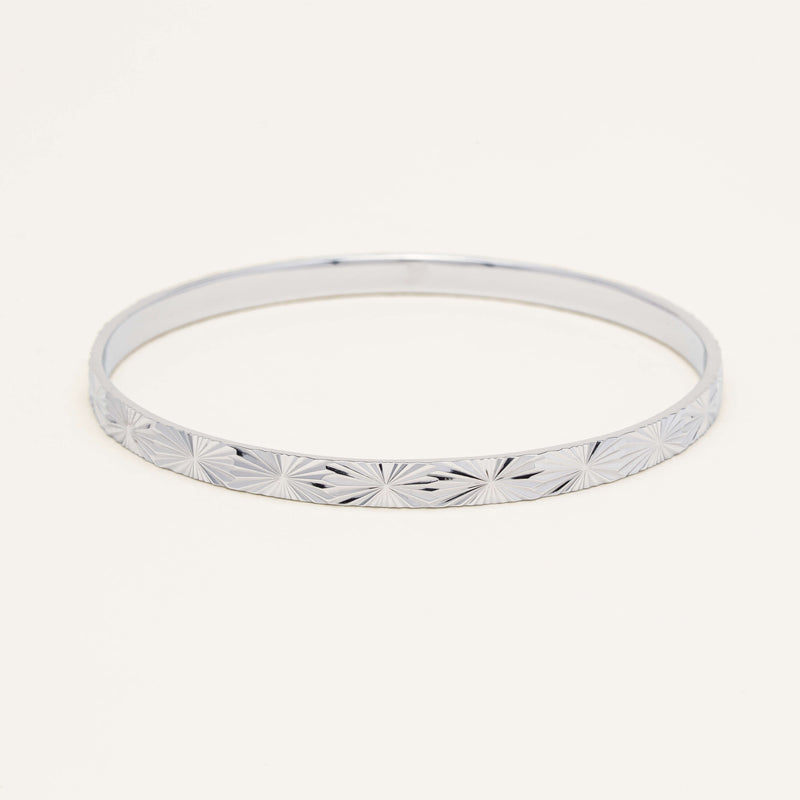 Sterling Silver Reflections Bangle - Bracelet - Walker & Hall
