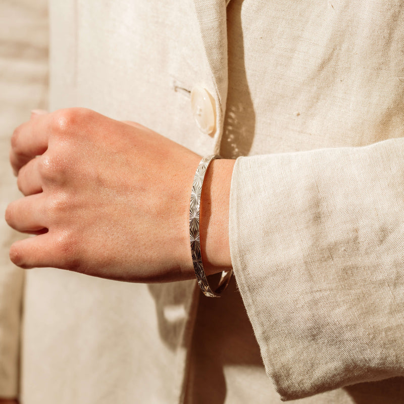 Sterling Silver Reflections Bangle - Bracelet - Walker & Hall