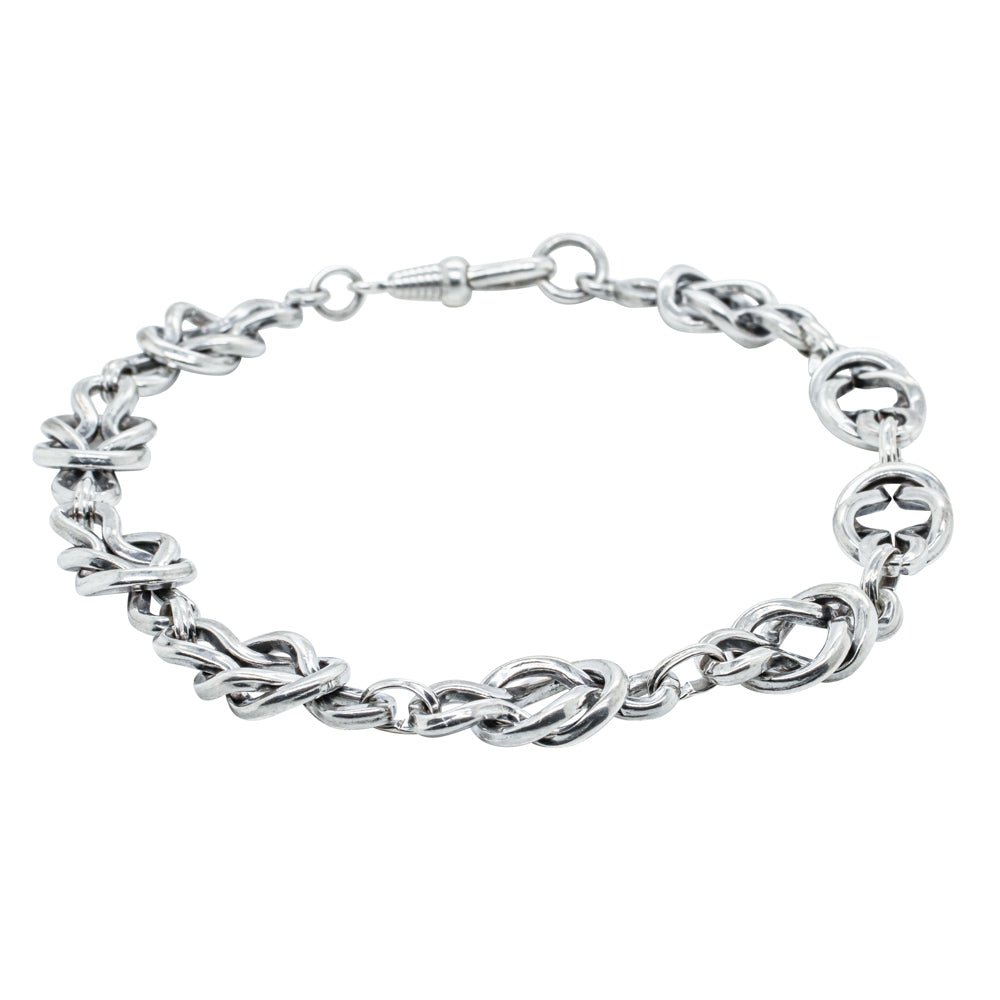 Deja Vu Sterling Silver Link Bracelet - Bracelet - Walker & Hall