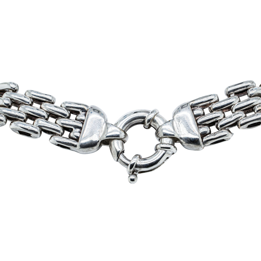 Deja Vu Sterling Silver Gate Bracelet - Bracelet - Walker & Hall