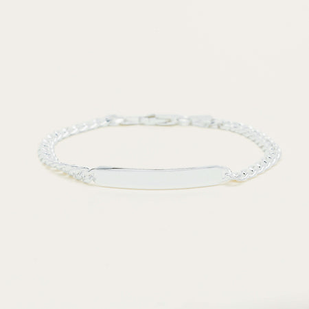 Sterling Silver ID Bracelet 18.5cm - Bracelet - Walker & Hall