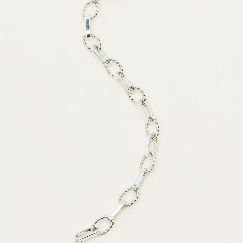 Sterling Silver Twisted & Classic Belcher Bracelet - Bracelet - Walker & Hall