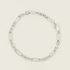 Sterling Silver Paperclip Figaro Bracelet - Bracelet - Walker & Hall