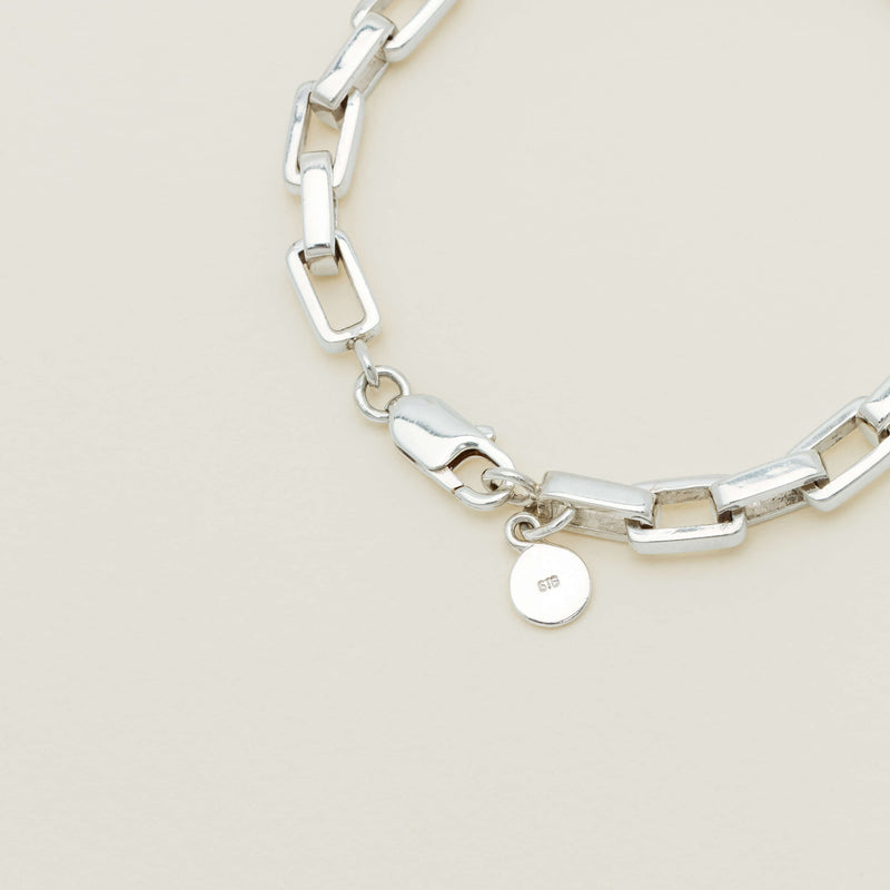 Deja Vu Sterling Silver Karen Walker Charm Bracelet 21cm