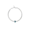 SGC x W&H London Blue Topaz Love Claw Bracelet - Silver - Necklace - Walker & Hall