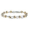 9ct Yellow Gold & Sterling Silver Belcher Bracelet - Bracelet - Walker & Hall