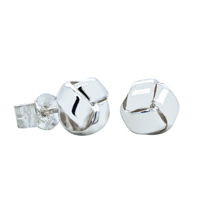 Sterling Silver Mini Knot Stud Earrings