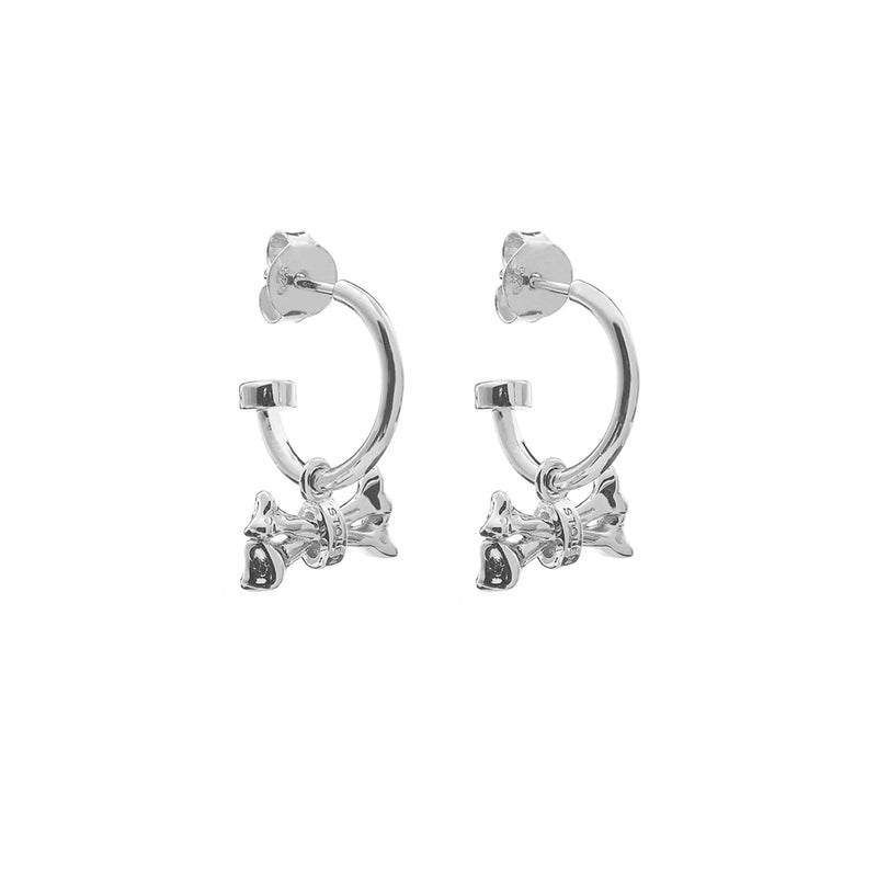 Stolen Girlfriends Club Cross Bones Anchor Earrings - Sterling Silver