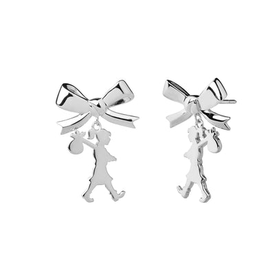 Karen Walker Girl With The Bow Earrings - Sterling Silver