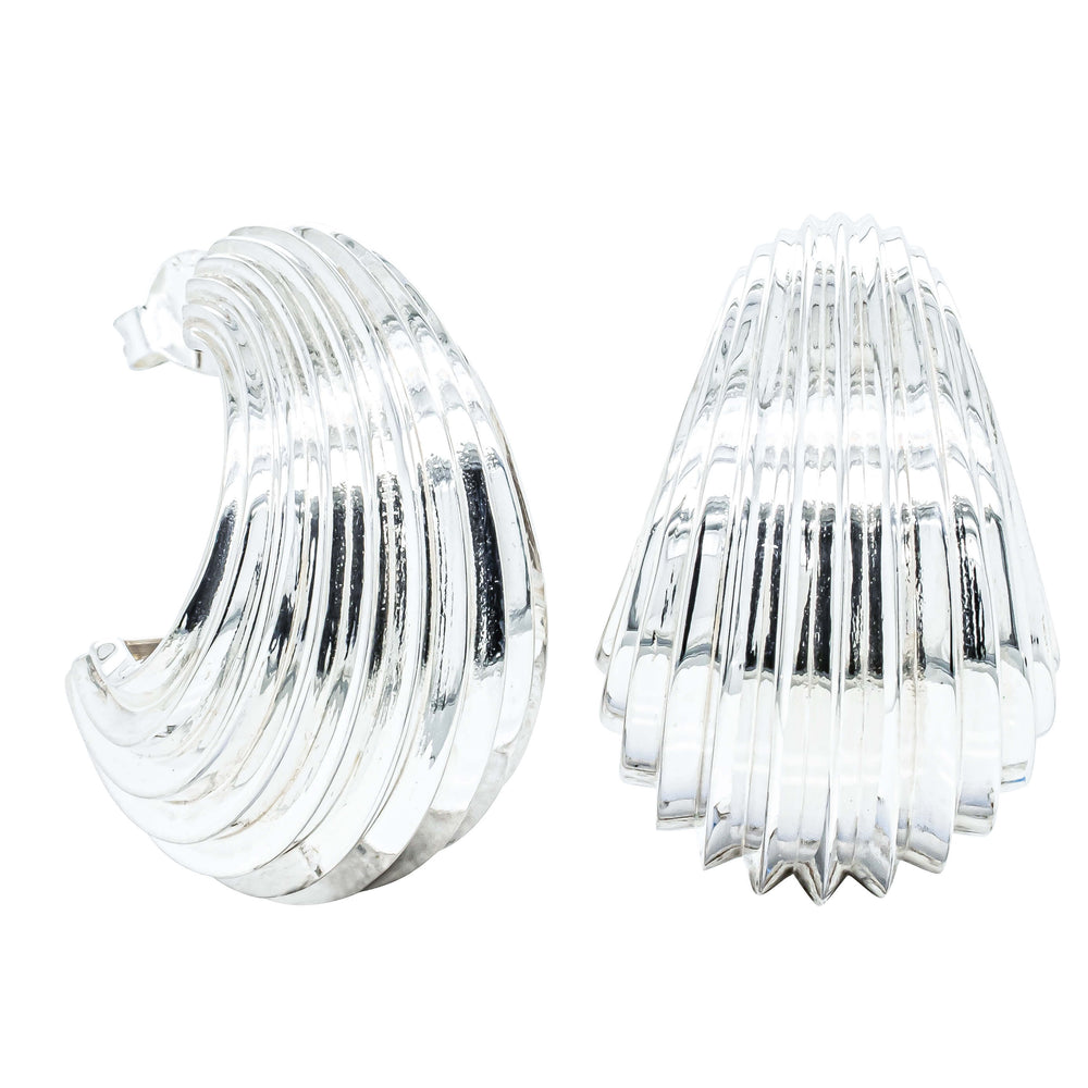 Zoe & Morgan x Walker & Hall Lucia Hoop Earrings - Sterling Silver