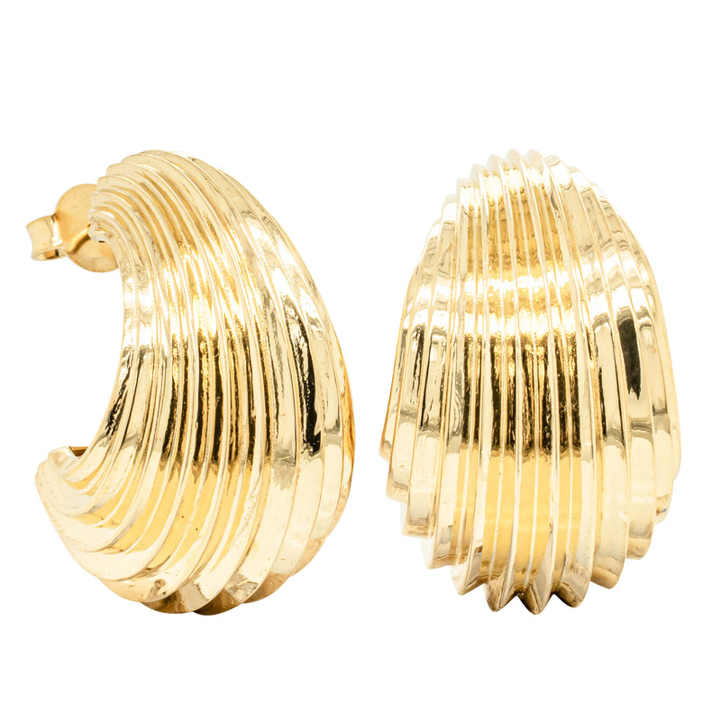 Zoe & Morgan x Walker & Hall Lucia Hoop Earrings - Gold Vermeil