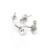 Stolen Girlfriends Club S-Logo Tag Anchor Earrings - Sterling Silver