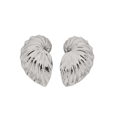 Zoe & Morgan Paper Nautilus Earrings - Sterling Silver - Earrings - Walker & Hall