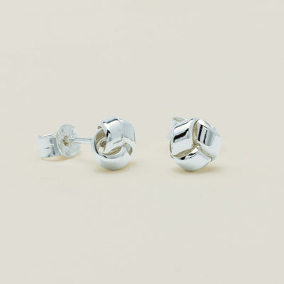 Sterling Silver Small Knot Stud Earrings - Earrings - Walker & Hall