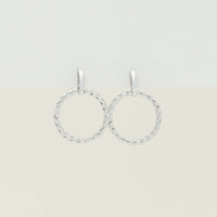 Sterling Silver Twine Drop Earrings - Earrings - Walker & Hall