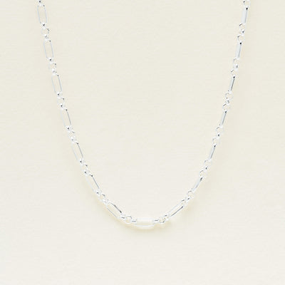 Sterling Silver Belcher Figaro Chain - Necklace - Walker & Hall