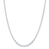 Sterling Silver Rectangular Belcher Link Chain-Necklace-Walker & Hall