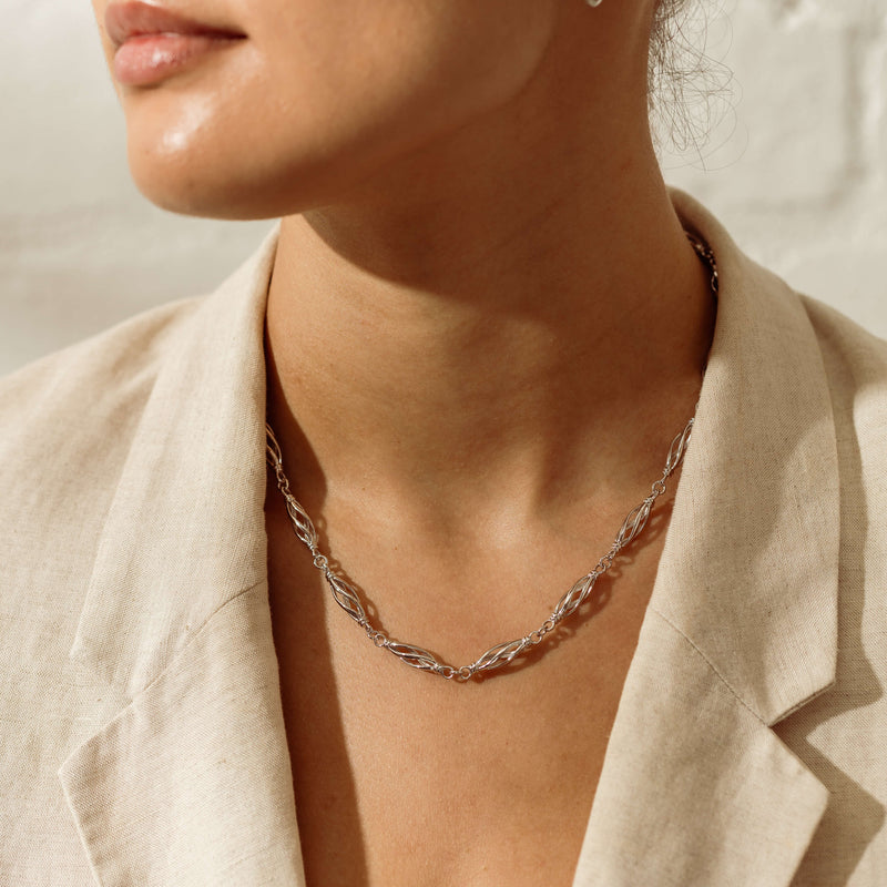 Sterling Silver Helix Chain - Necklace - Walker & Hall