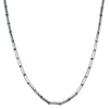 Deja Vu Sterling Silver Tube Link Necklace - Necklace - Walker & Hall