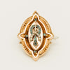Vintage 15ct Yellow Gold Emerald & Pearl Mourning Brooch - Brooch - Walker & Hall