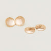 Vintage 9ct Rose Gold Engraved Disc Cufflinks
