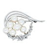 Deja Vu Sterling Silver Cultured Pearl Brooch - Brooch - Walker & Hall