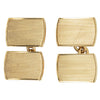 Vintage 9ct Yellow Gold Engine Turned Cufflinks - Cufflinks - Walker & Hall