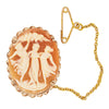 Deja Vu 9ct Rose Gold Three Graces Cameo Brooch - Brooch - Walker & Hall