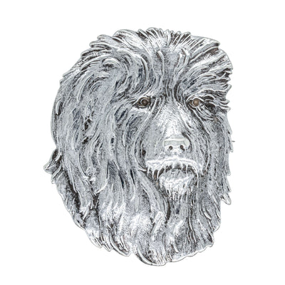Deja Vu Sterling Silver Sculpted Lion Brooch - 1980s - Brooch - Walker & Hall