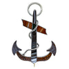 Deja Vu Sterling Silver Agate Fouled Anchor Brooch - Brooch - Walker & Hall