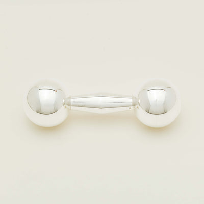 Sterling Silver Hollow Baby Chime Rattle - Silverware - Walker & Hall