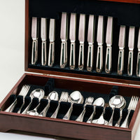Sterling Silver Old English Pattern 12-Place Cutlery Canteen - Silverware - Walker & Hall