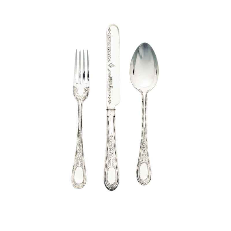 Sterling Silver Child's Cutlery Set-Silverware-Walker & Hall
