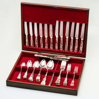Sterling Silver Kings Pattern 44-Piece Cutlery Set - Silverware - Walker & Hall