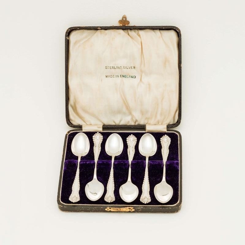 Deja Vu Sterling Silver Teaspoon Set - London 1896