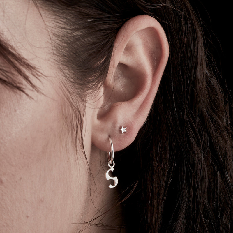 Stolen Girlfriends Club Tiny Stolen Star Earrings - Sterling Silver